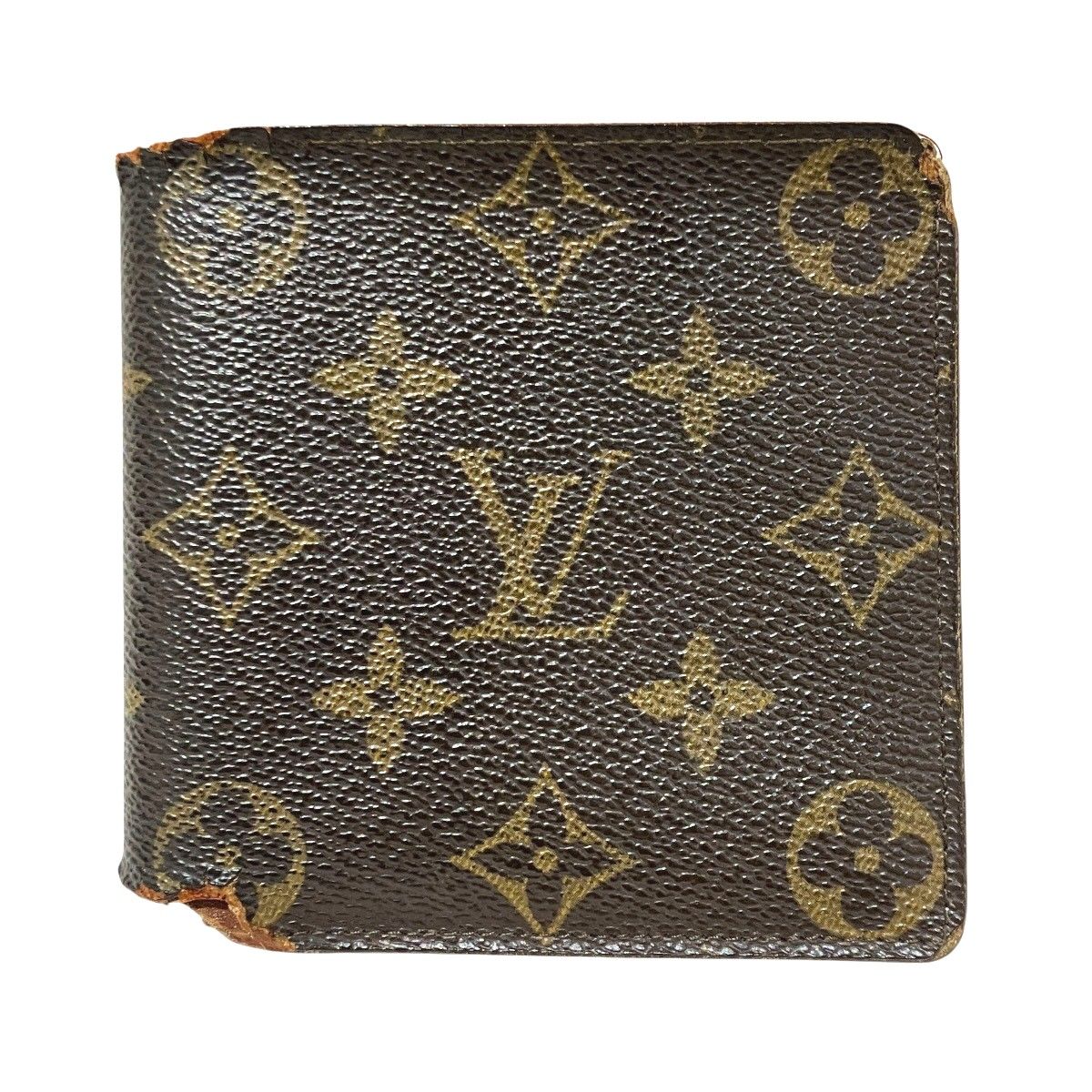 ルイ・ヴィトン LOUIS VUITTON ポルトフォイユマルコ モノグラム 二