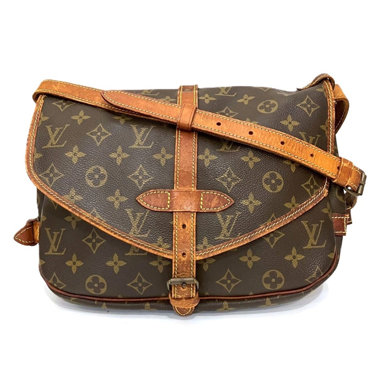 ルイ・ヴィトン LOUIS VUITTON ソミュール30 モノグラム ショルダー