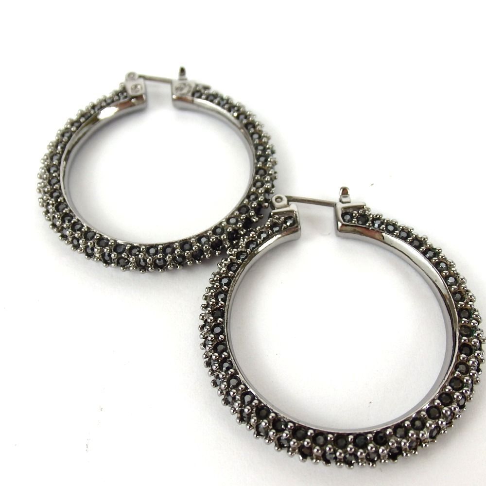 SWAROVSKI スワロフスキー フープ ピアス クリスタル メッキ 29-538(9