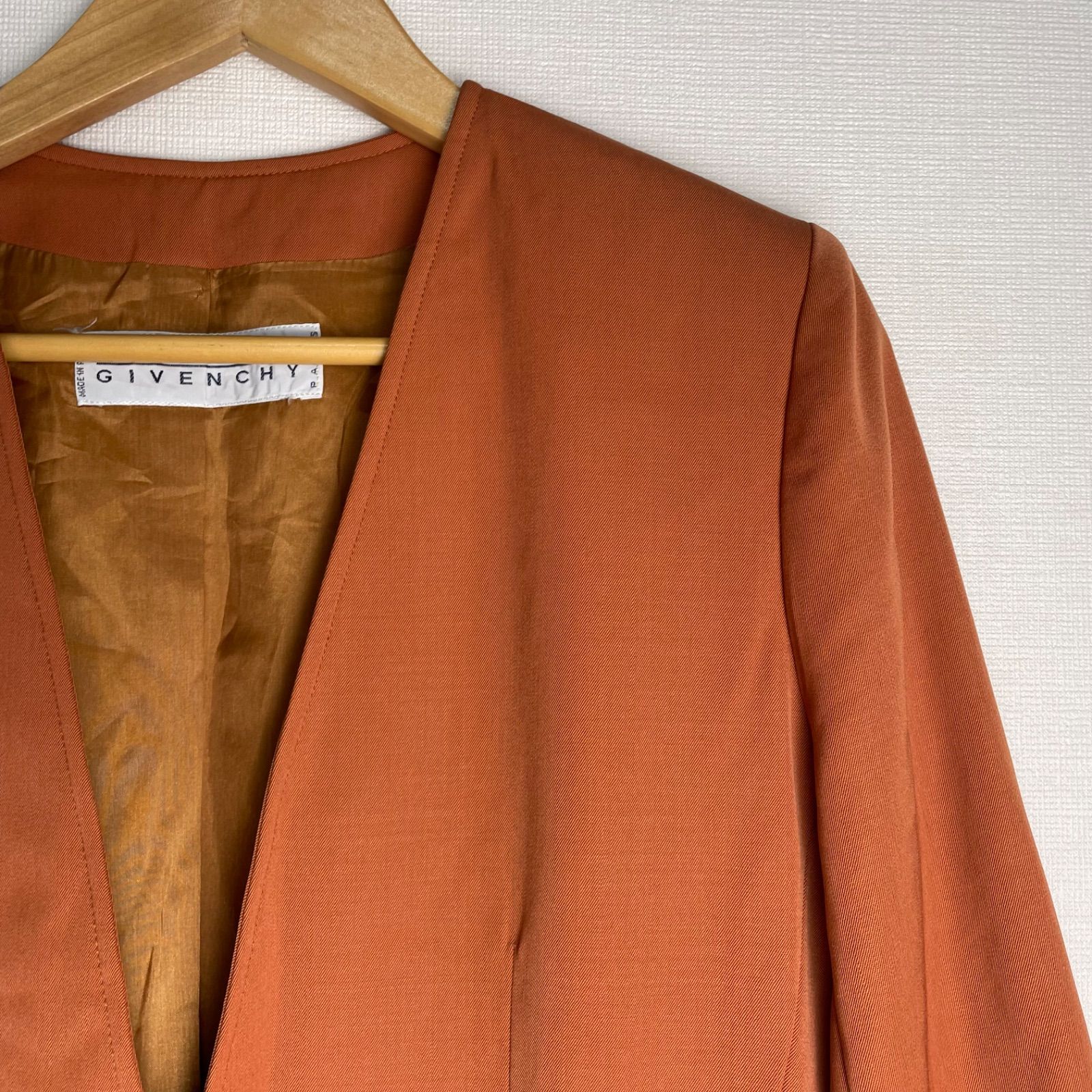 GIVENCHY PARIS BOUTIQUES ジバンシィ ノーカラージャケット 1B