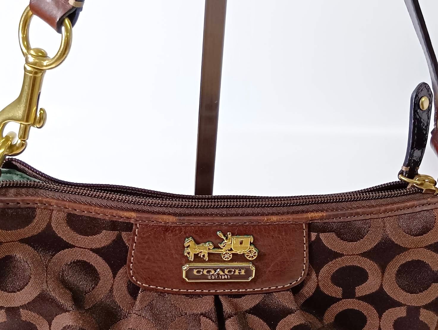 COACH コーチ マディソン オプアート アクセサリーポーチ ミニバッグ