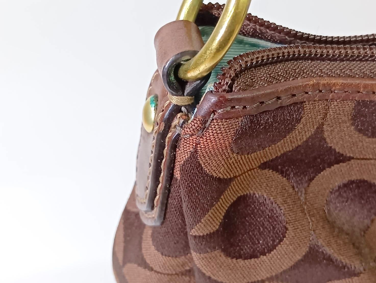 COACH コーチ アクセサリーポーチ ハンドバッグ 馬車 マディソンオプアート COACH コーチ マディソン オプアート アクセサリーポーチ ミニバッグ