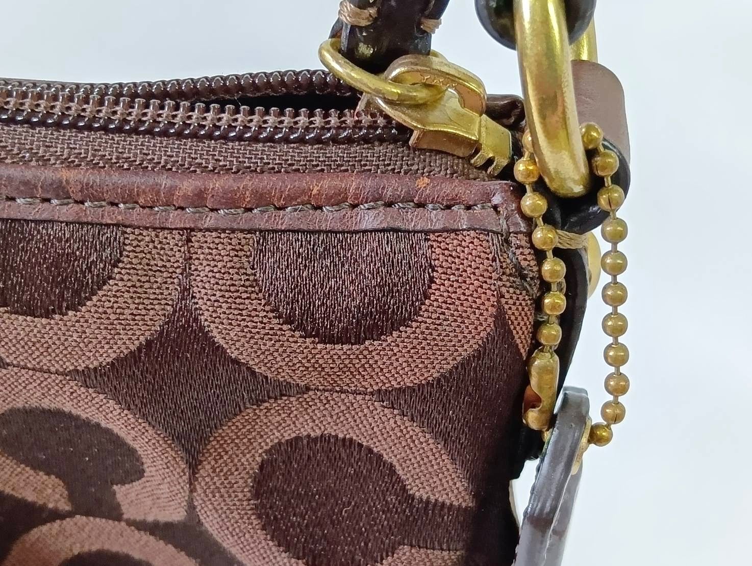 COACH コーチ マディソン オプアート アクセサリーポーチ ミニバッグ