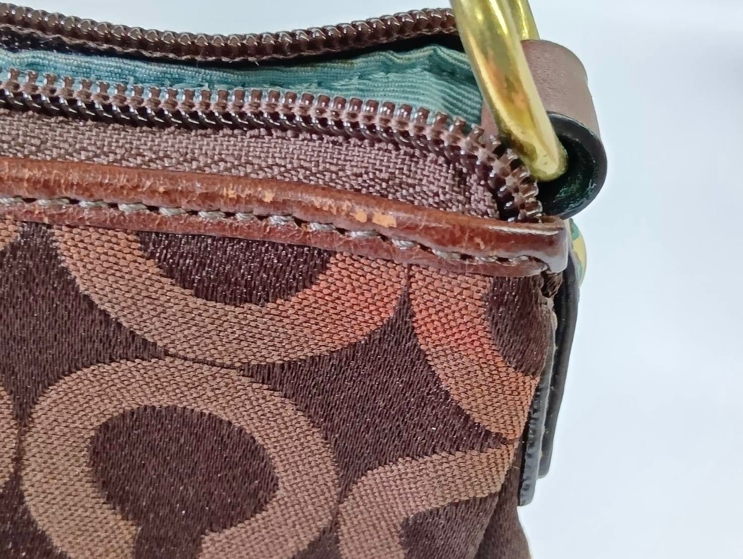 COACH コーチ マディソン オプアート アクセサリーポーチ ミニバッグ