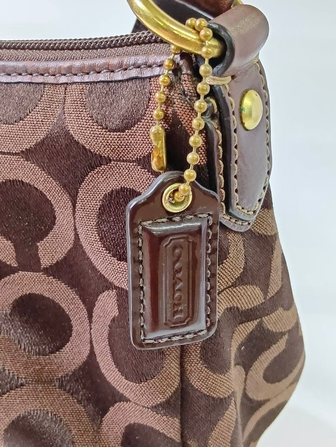 COACH コーチ マディソン オプアート アクセサリーポーチ ミニバッグ
