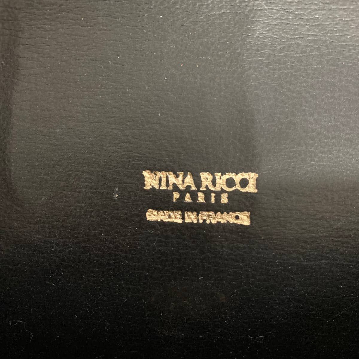 NINA RICCI ニナリッチ チェーン ショルダーバッグ ブラック 黒 リボン
