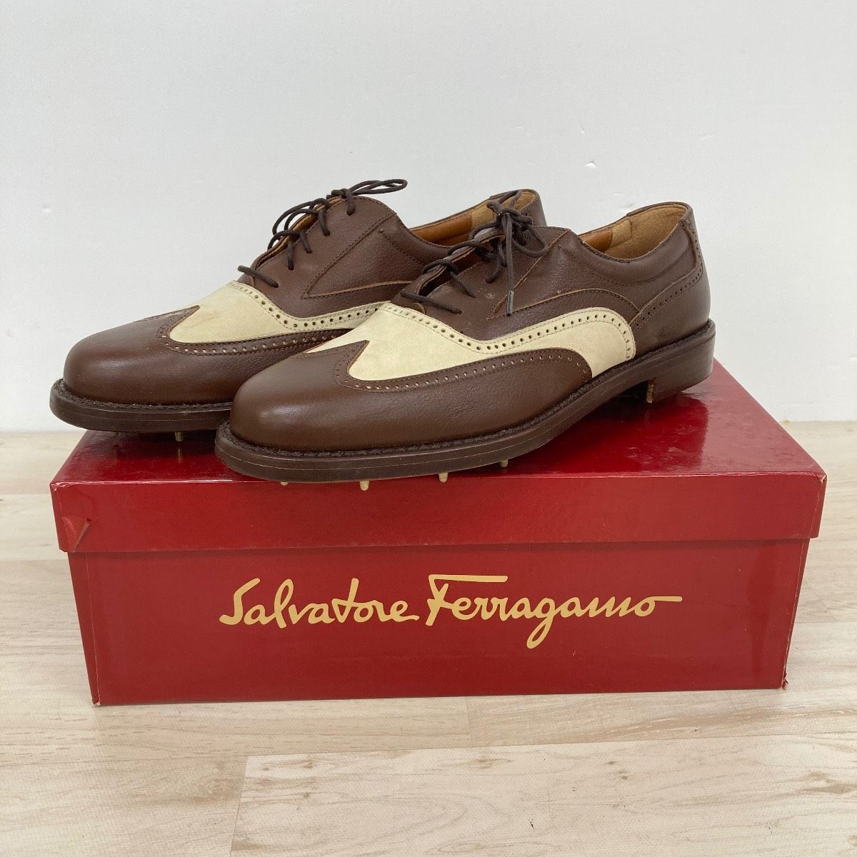 Salvatore Ferragamo サルヴァトーレ フェラガモゴルフシューズ サルヴァトーレフェラガモ ゴルフシューズ BLAST 6 1/2 B(24cm相当