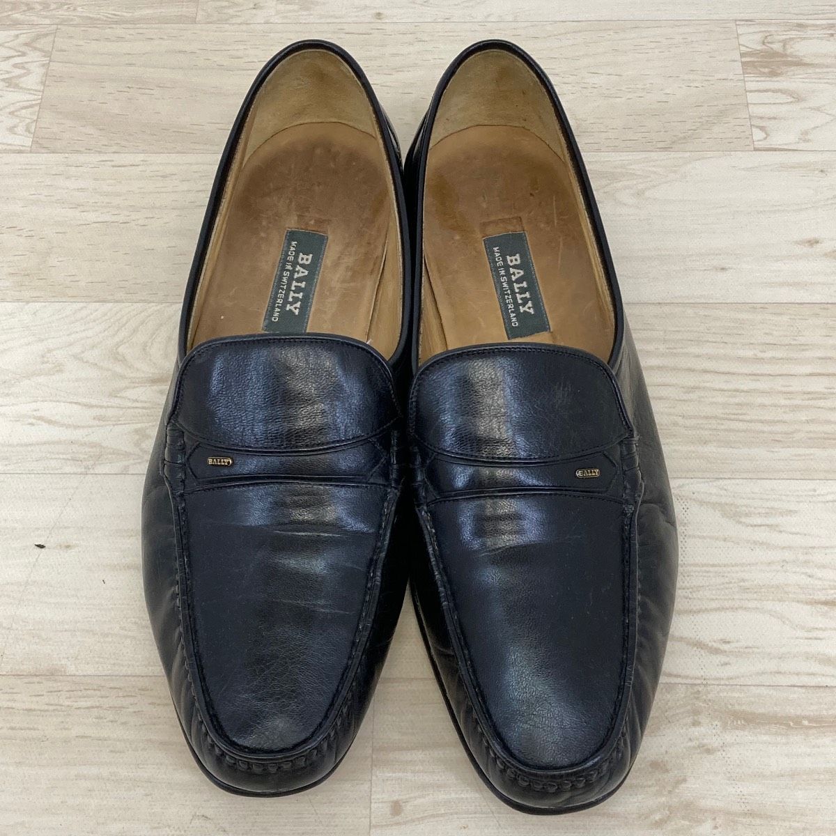 BALLY/バリー ローファー スリッポン ブラック 黒 7 1/2 EEE (25.5cm
