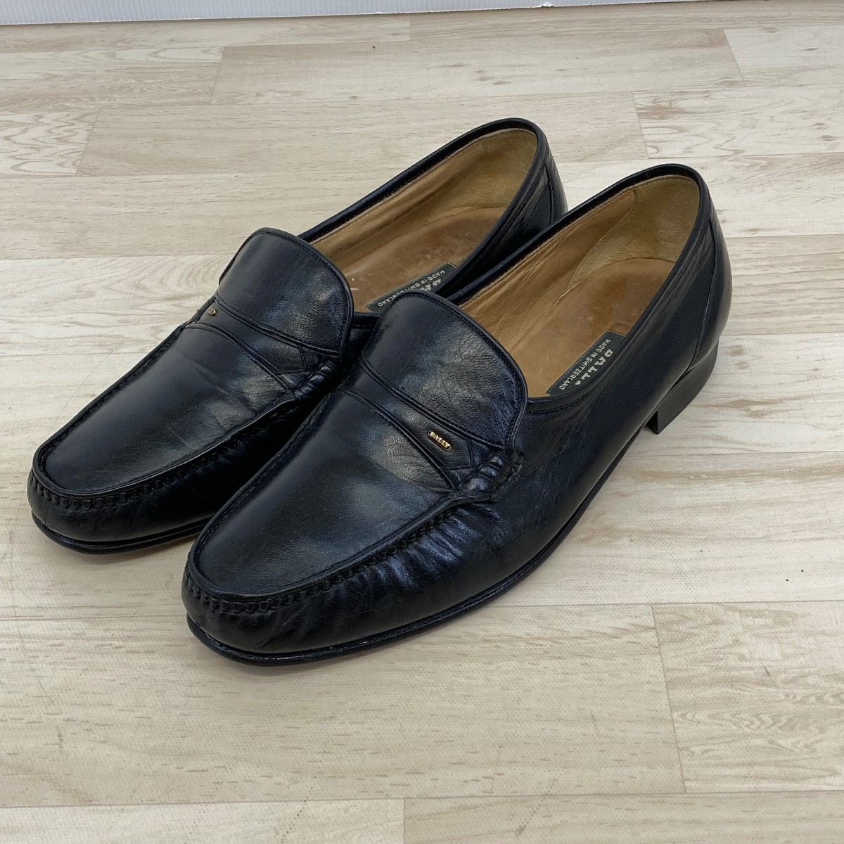 BALLY/バリー ローファー スリッポン ブラック 黒 7 1/2 EEE (25.5cm