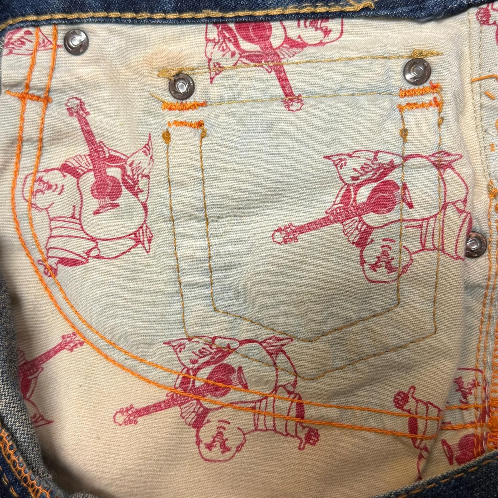 TRUE RELIGION BILLY コーデュロイフラップデニムパンツ ジーンズ トゥルーレリジョン 018-091158 インディゴ 33 （20127M） TRUE RELIGION BILLY コーデュロイフラップデニムパンツ ジーンズ