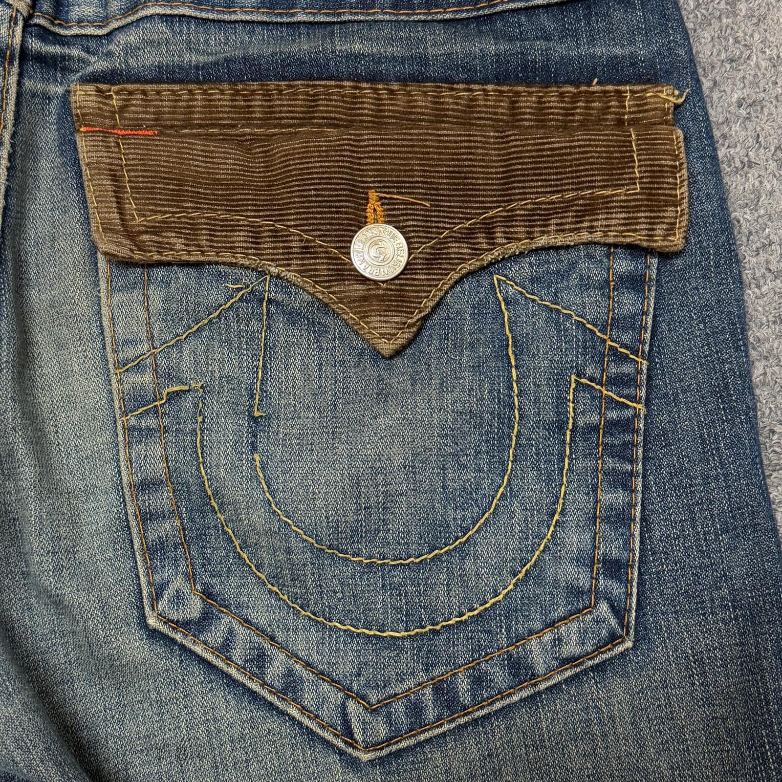TRUE RELIGION トゥルーレリジョン　デニム　コーデュロイ TRUE RELIGION BILLY コーデュロイフラップデニムパンツ ジーンズ
