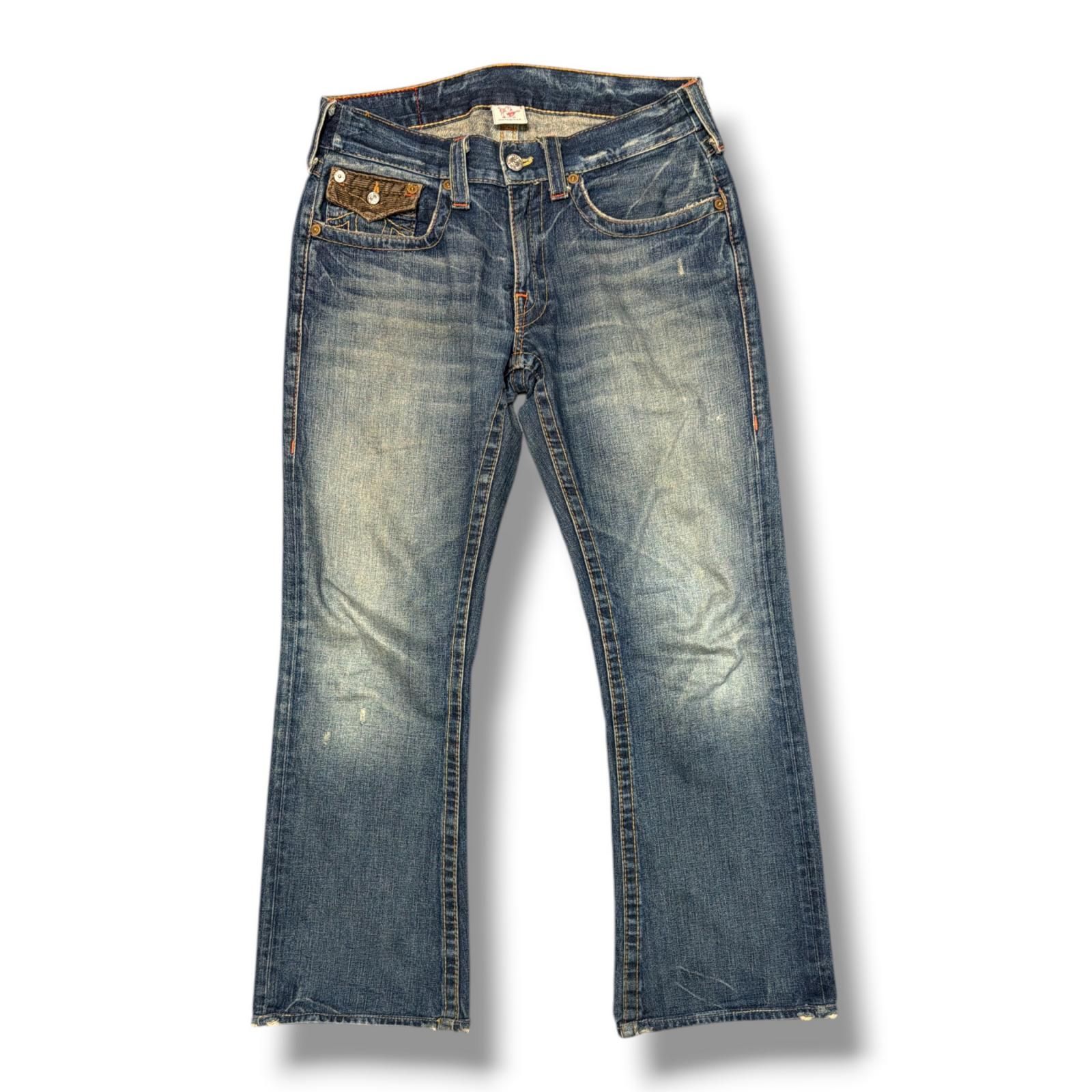 TRUE RELIGION BILLY コーデュロイフラップデニムパンツ ジーンズ 