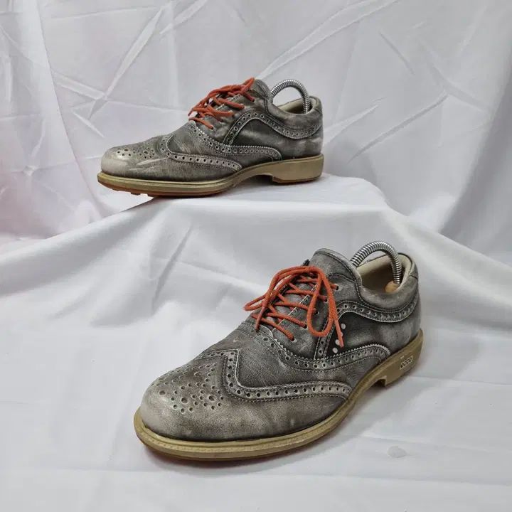 デュハヴィンテージ 40 255 エコー ecco ツアー ハイブリッド ウイングチップ ゴルフシューズ