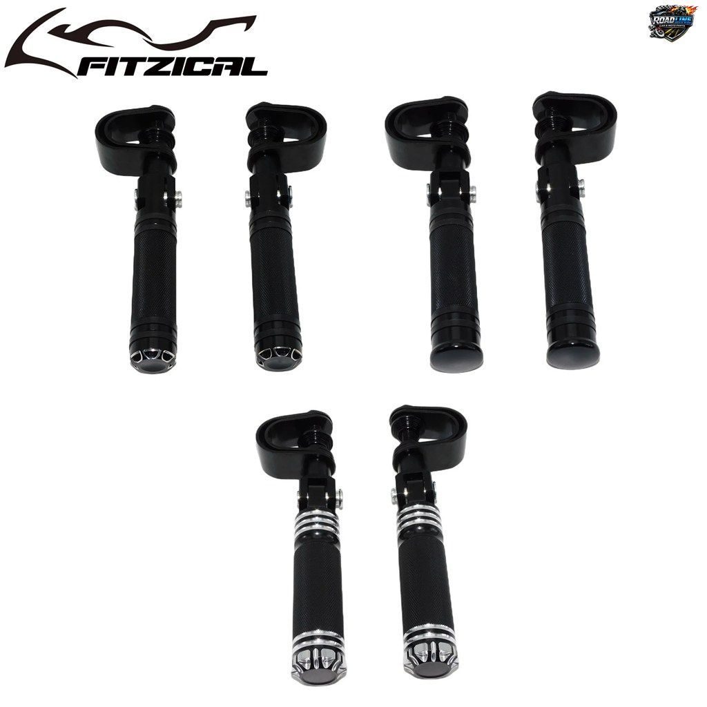 オートバイ用ハイウェイフットペグクランプ 25mm-32mm エンジンクラッシュバー エンジンガード フットレストマウントキット ハーレーチョッ