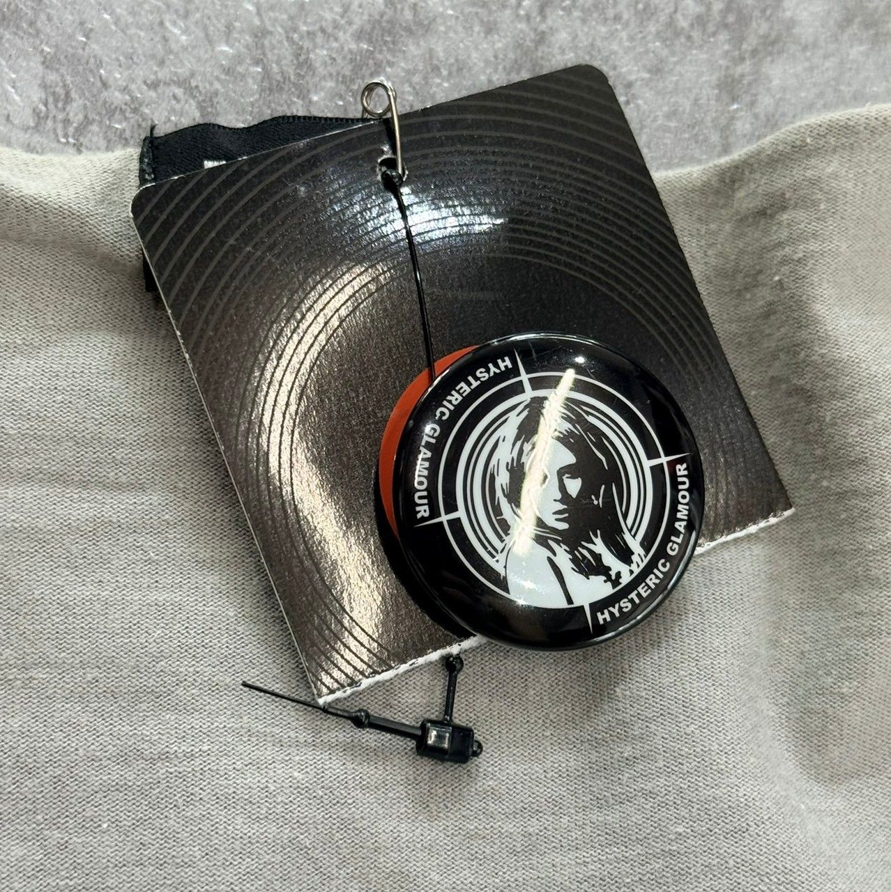 Hysteric by HYSTERIC GLAMOUR ヒステリックグラマー the stooges ユーズド加工プリントラグランスリーブカットソー F グレー 15625