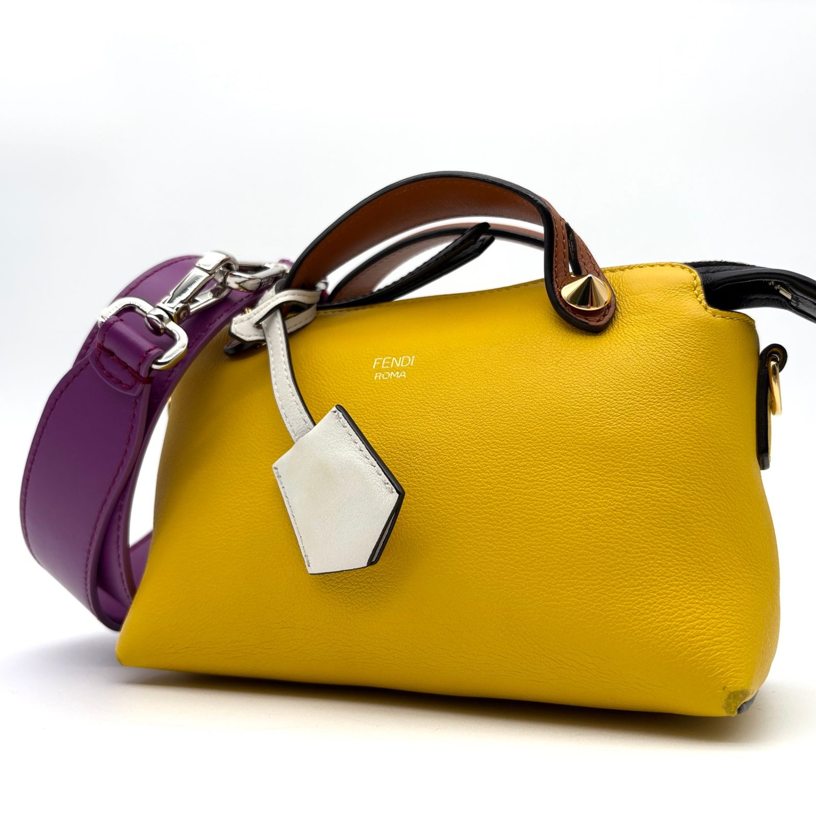 美品 フェンディ FENDI バイザウェイ ミニ ストラップユー 2way 