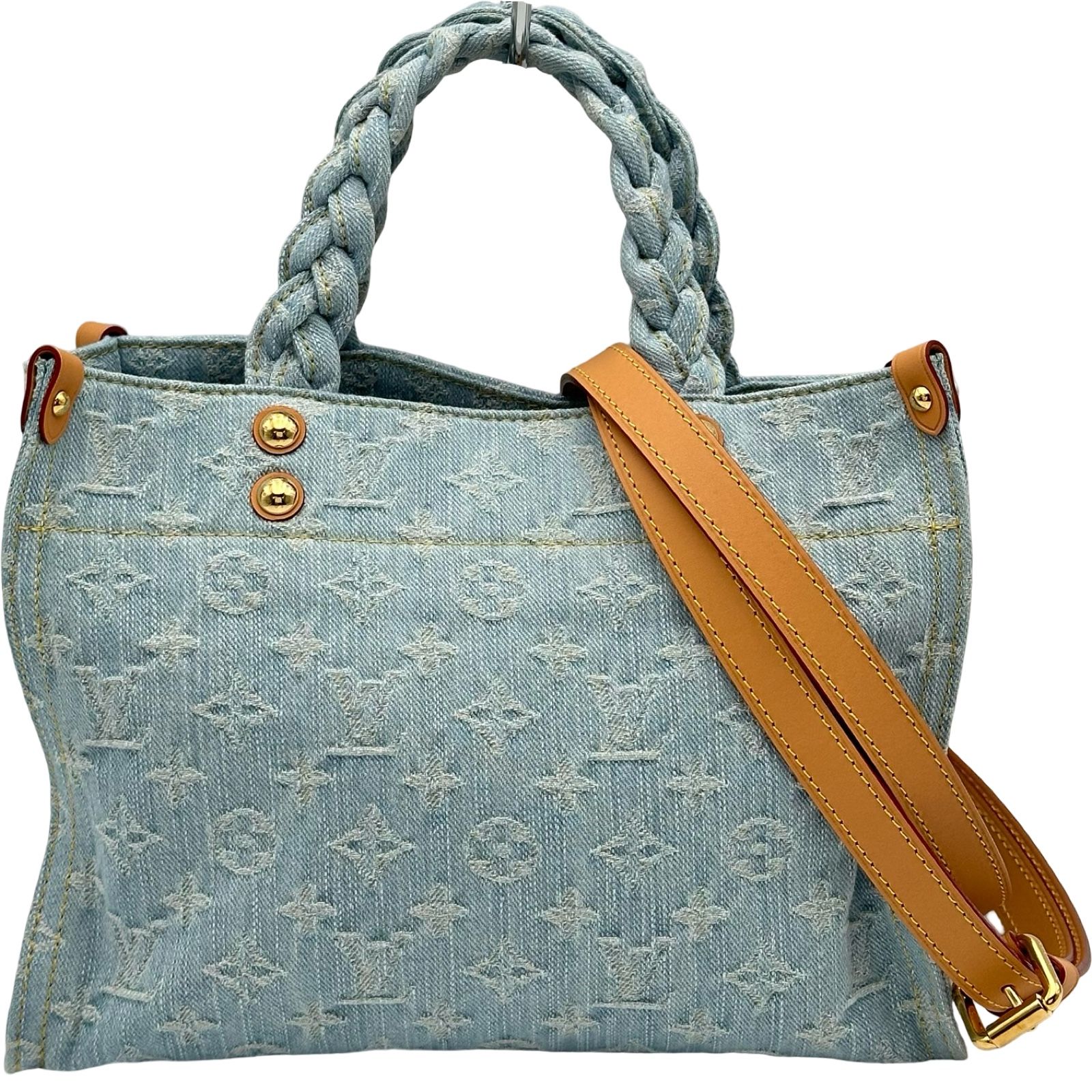 ルイ・ヴィトン LOUIS VUITTON レットゴー M24897 ブルー デニム レディース ショルダーバッグ 243,000円