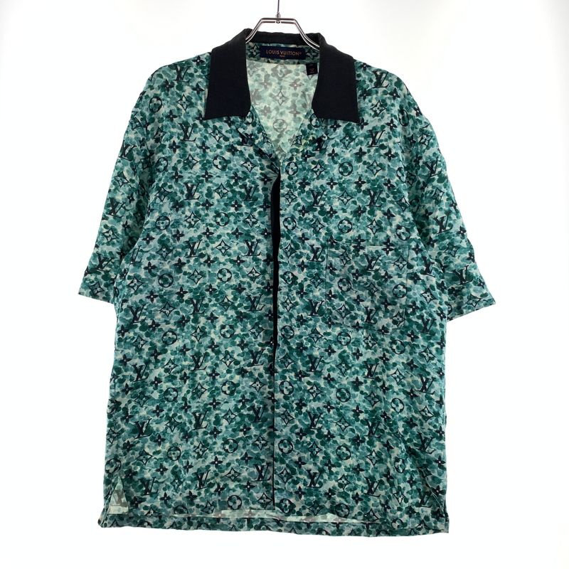【現状渡し品】 LOUIS VUITTON ルイ・ヴィントン MONOGRAM RATION SHIRT RM232M ZR1 HPS25W モノグラム レーション シャツ 半袖 トップス 【179-260721-ko-06-tei】