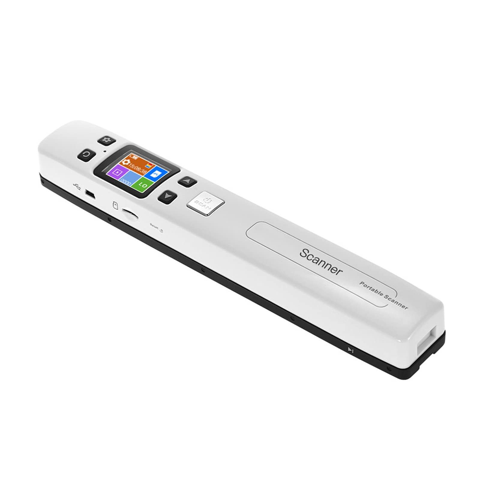 スキャナー、ポータブルハンドヘルドワンドドキュメント/本/画像スキャナー 1050DPI 解像度高速スキャン A4 サイズ JPEG/PDF フォーマットオフィスビジネスレシート用カラフルな LCD ディスプレイ★m 26b67aeb