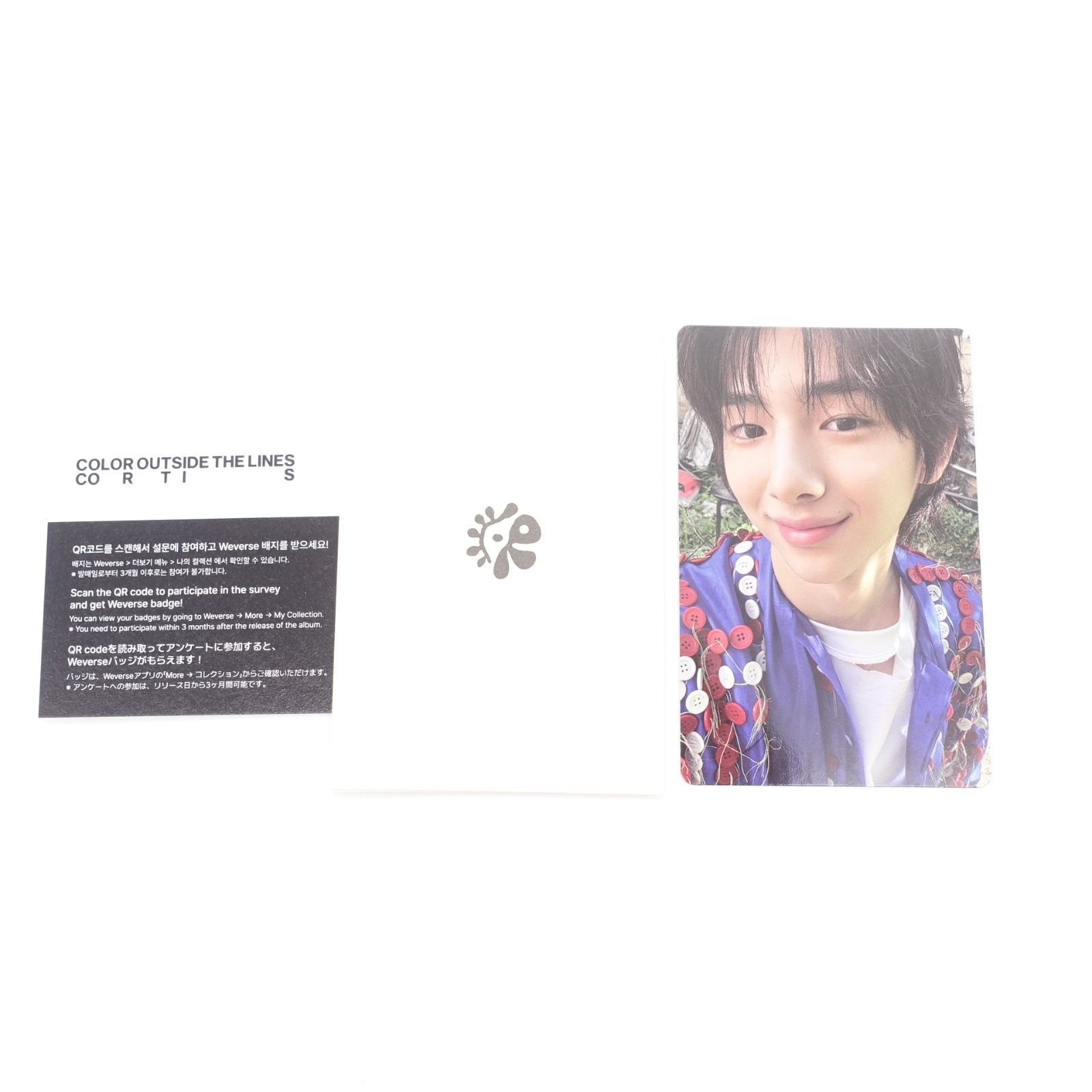 CORTIS COLOR OUTSIDE THE LINES トレカ CORTIS ジュフン COLOR OUTSIDE THE LINES Scene 3 ver. 封入 トレカ