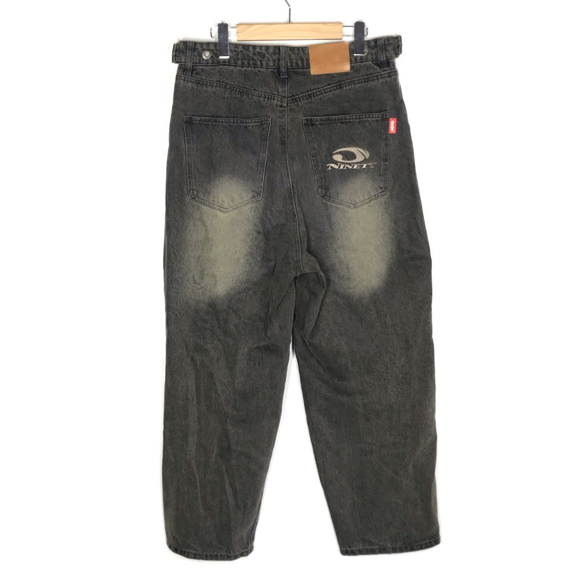 倉吉店】9090｜ナインティナインティ Heisei Logo Wide Tuck Denim