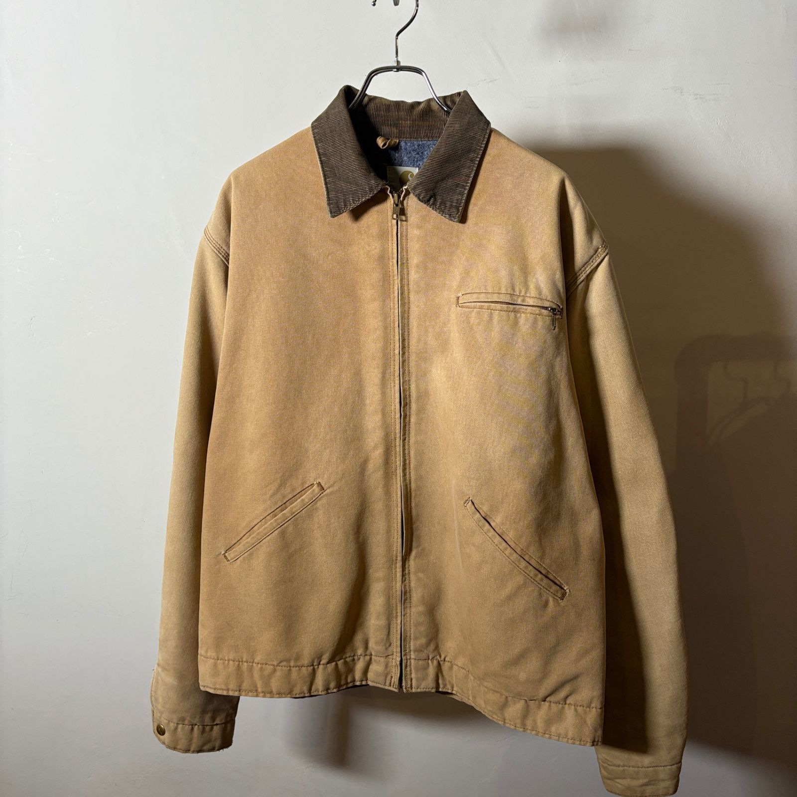 【クーポン配布中】1970s Carhartt Detroit Jacket XL /70年代 カーハート ベージュ デトロイトジャケット