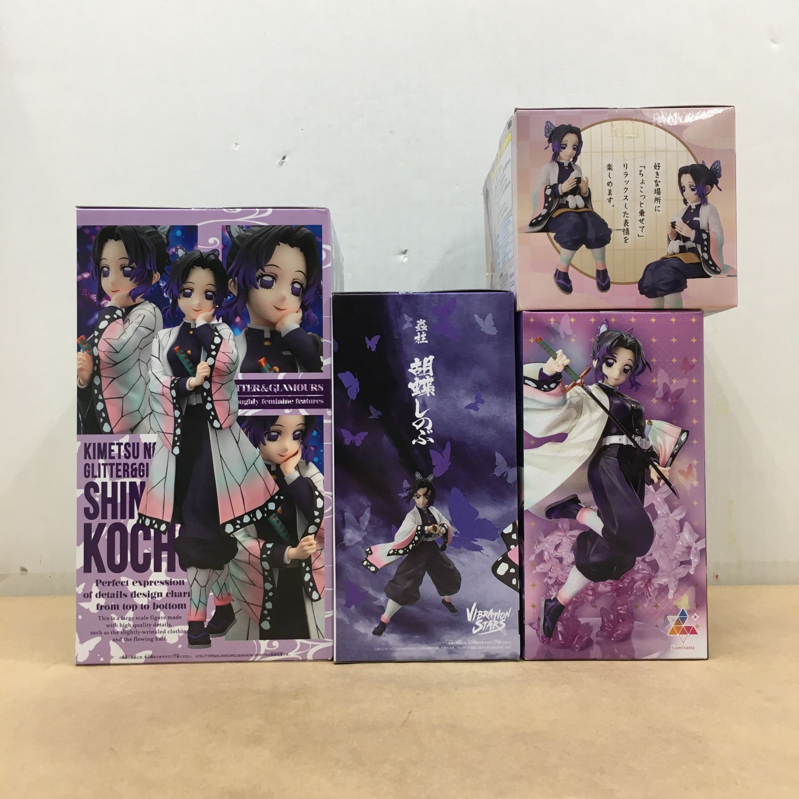 未開封 鬼滅の刃 胡蝶しのぶ フィギュア 4種セット GLITTER&GLAMOURS