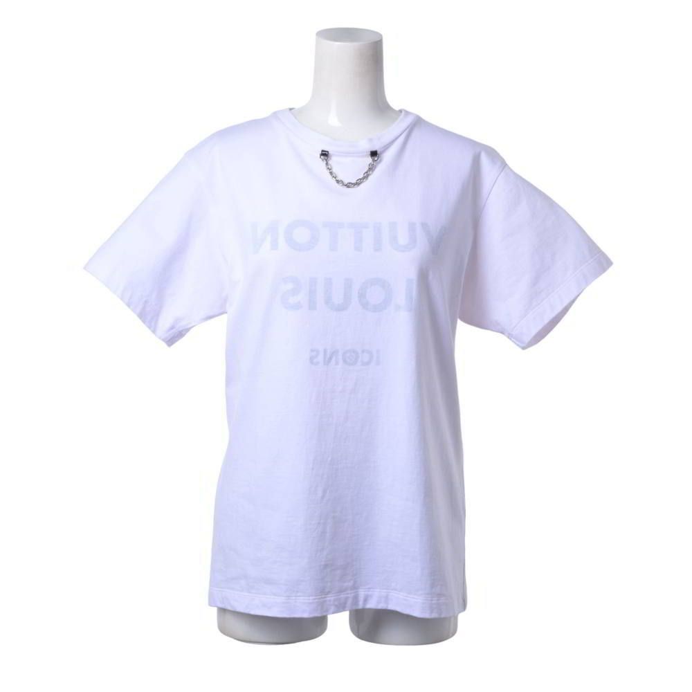 LOUIS VUITTON RW211W チェーン ロゴプリント Tシャツ