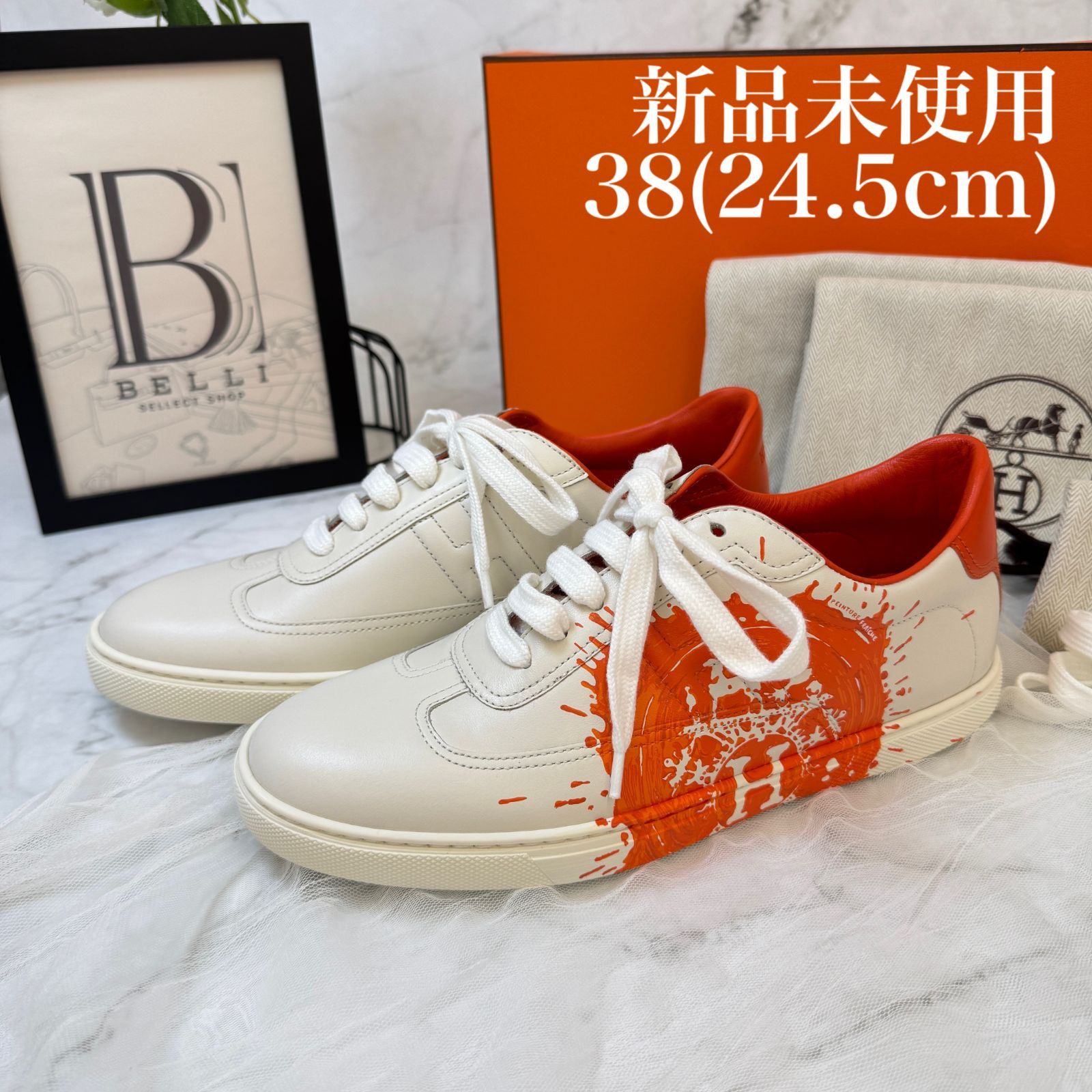 鑑定済み【 極美品 】エルメス 《 クイッカー 》 38 ( 24.5cm程度