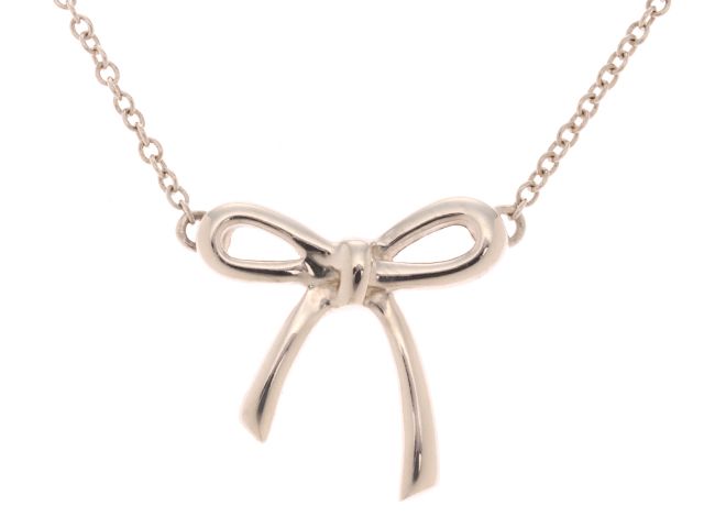 TIFFANY&Co. ティファニー ボウリボンネックレス ネックレス シルバー