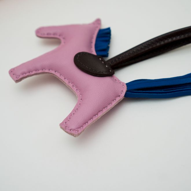 HERMES エルメス ロデオチャーム PM バッグチャーム ピンクパープル
