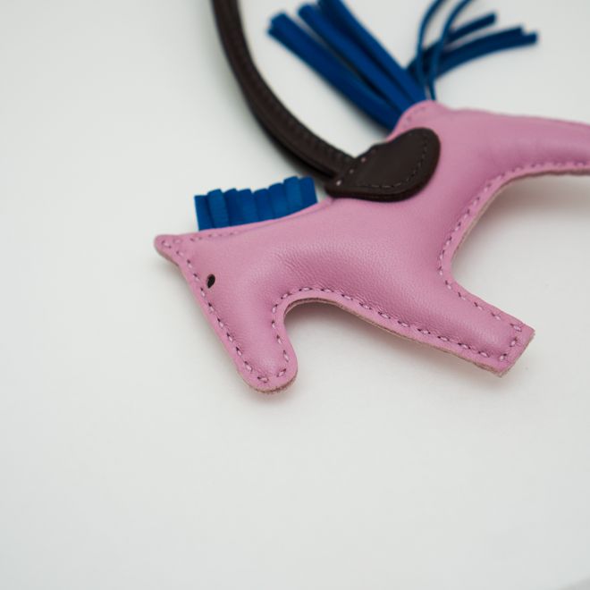 HERMES エルメス ロデオチャーム PM バッグチャーム ピンクパープル
