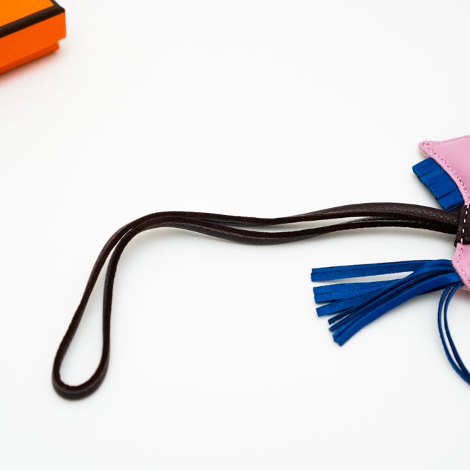 HERMES エルメス ロデオチャーム PM バッグチャーム ピンクパープル