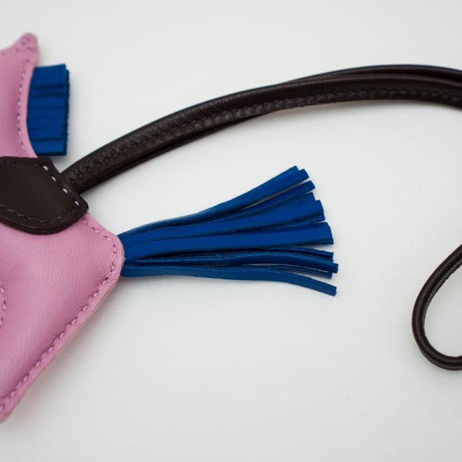 HERMES エルメス ロデオチャーム PM バッグチャーム ピンクパープル