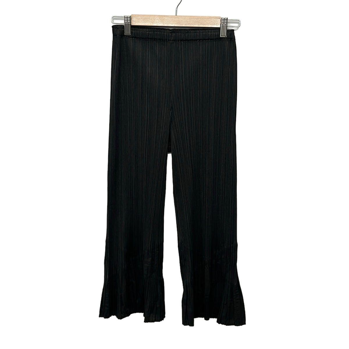 PLEATS PLEASE(プリーツプリーズ) パンツ サイズ3 L レディース美品 - 黒 フルレングス/ウエストゴム