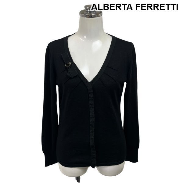 ◇ アルベルタフェレッティ ALBERTA FERRETTI カーディガン 長袖 V