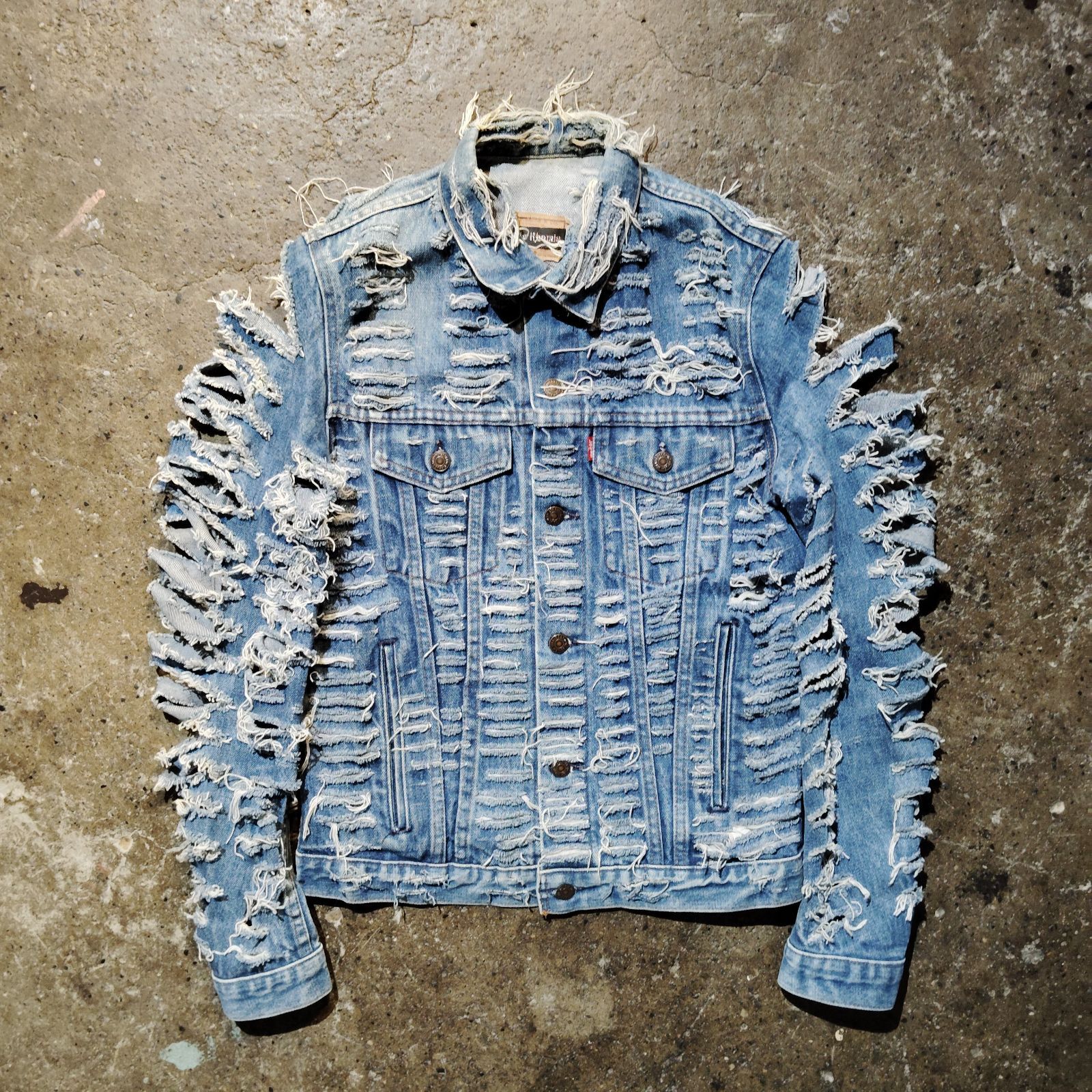 LEVI'S Lamis Khamis ハードダメージ加工 デニムジャケット リーバイス