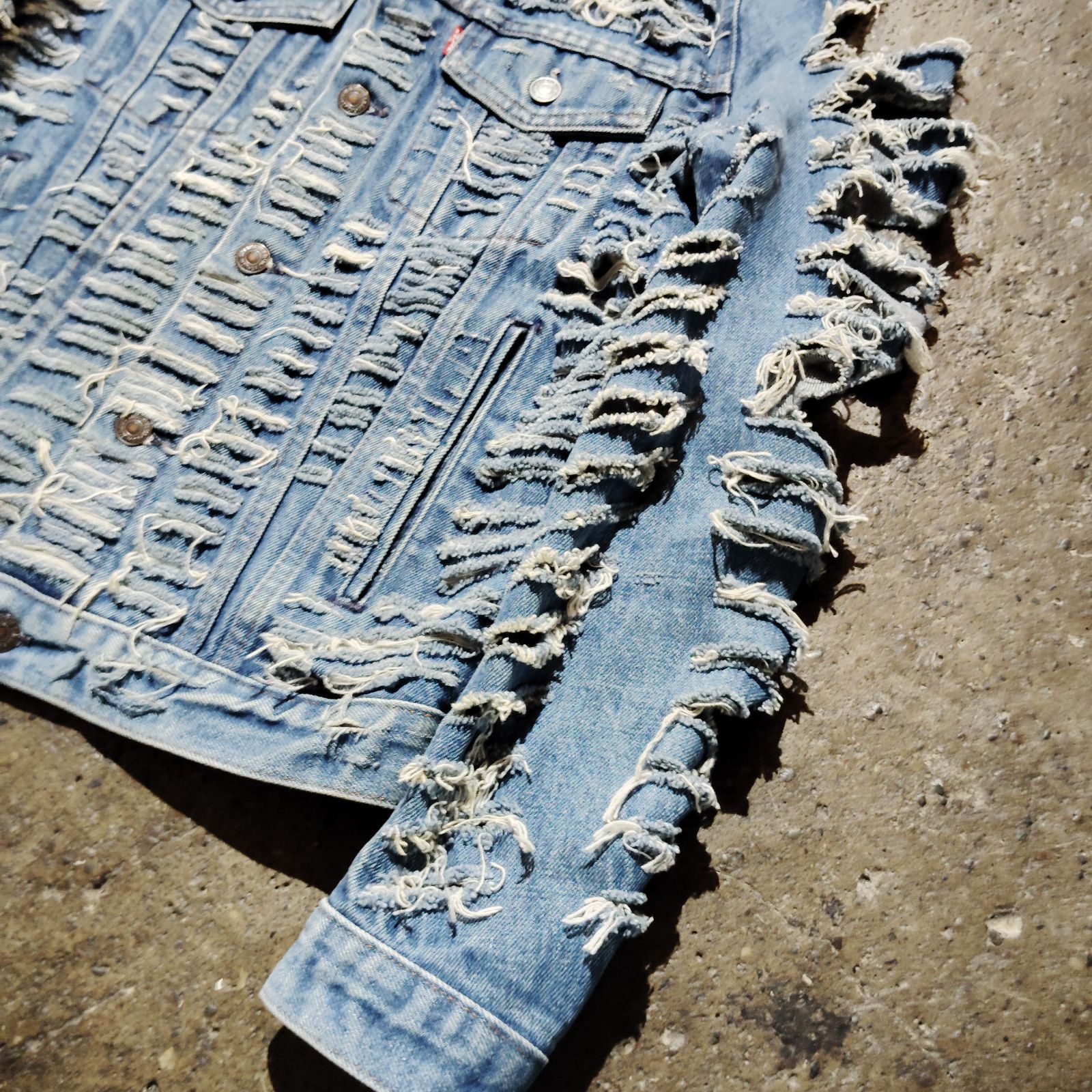 LEVI'S Lamis Khamis ハードダメージ加工 デニムジャケット リーバイス