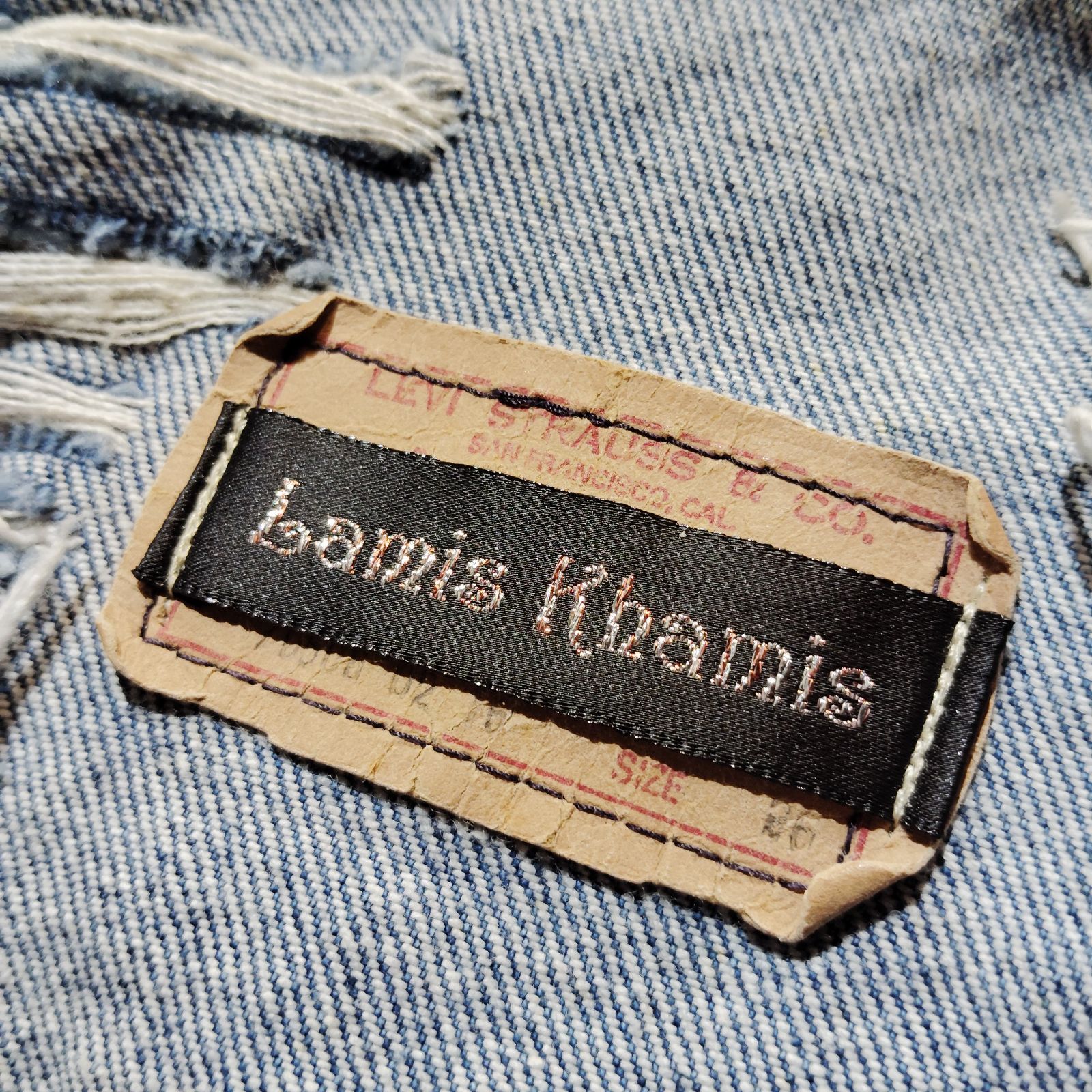 LEVI'S Lamis Khamis ハードダメージ加工 デニムジャケット リーバイス