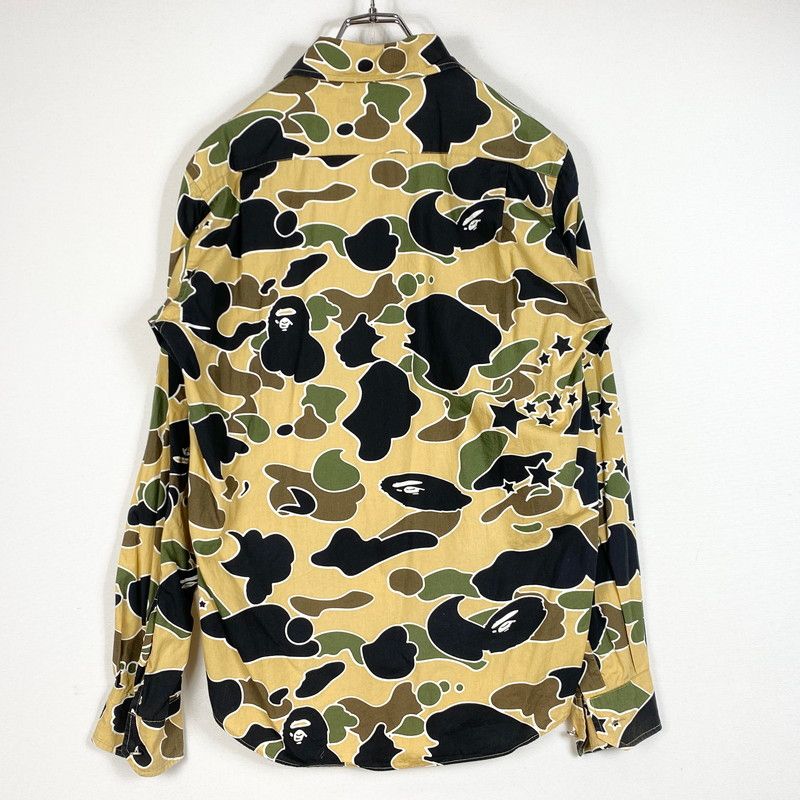 【中古品】 ABATHINGAPE アベイシング エイプ L/S GRAPHIC SHIRT ロングスリーブ 柄シャツ 長袖 トップス 【142-260721-sa-15-tei】