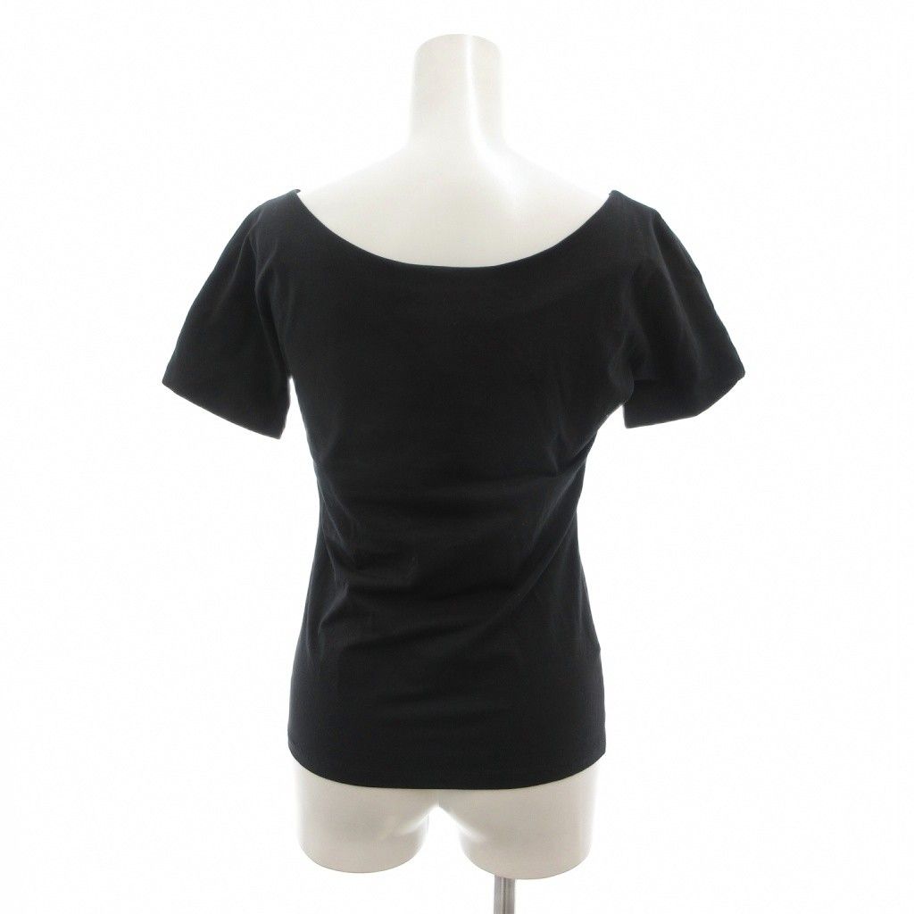 マックスマーラ MAX MARA 美品 Tシャツ S 黒 ブラック ボートネック