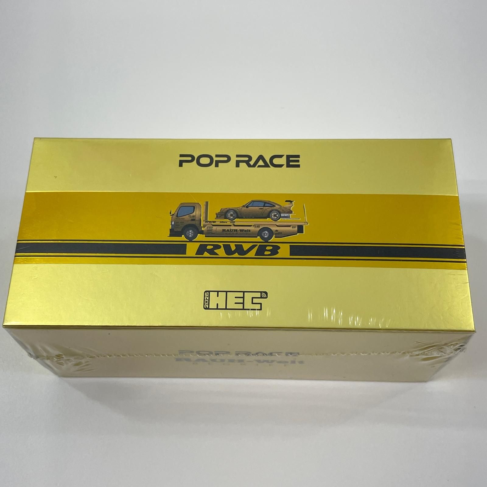 尾張小牧店】 中古 POP RACE HEC 2026 1/64 Porsche RWB 930 ゴールド