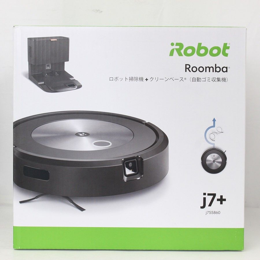 iRobot ルンバ j7+ j755860 ロボット掃除機 物体認識 自動ゴミ収集