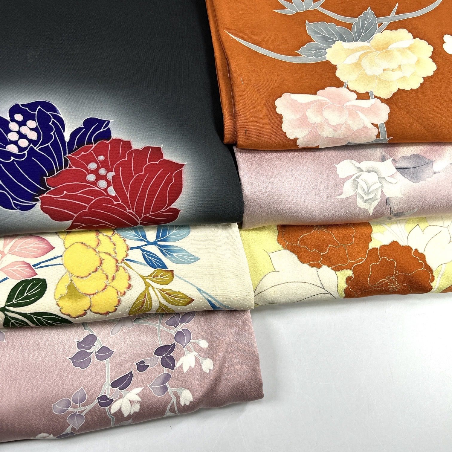 訪問着 6枚セット 正絹 着物まとめ売り【G365】同梱購入歓迎 リメイク