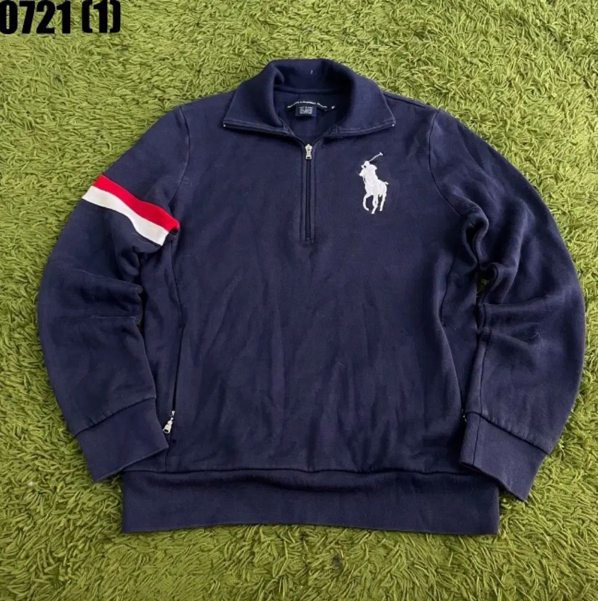 ポロ ラルフローレン ゴルフ ハーフジップ ビックポニー ニット 長袖 M