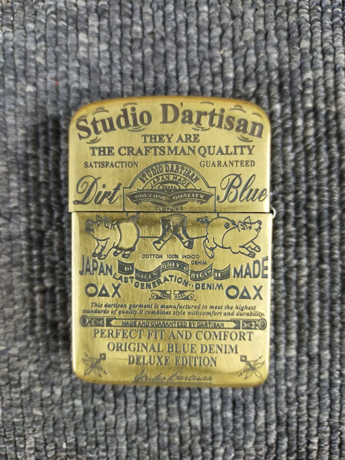 ZIPPO Studio D'Artisan ステュディオ・ダルチザン ブラス 2016年 H オイルライター 真鍮 ジャンク
