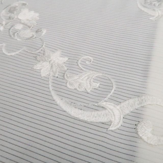 新品・夏訪問着】絽 刺繍 夏着物 正絹 仕付け糸付 トールサイズ