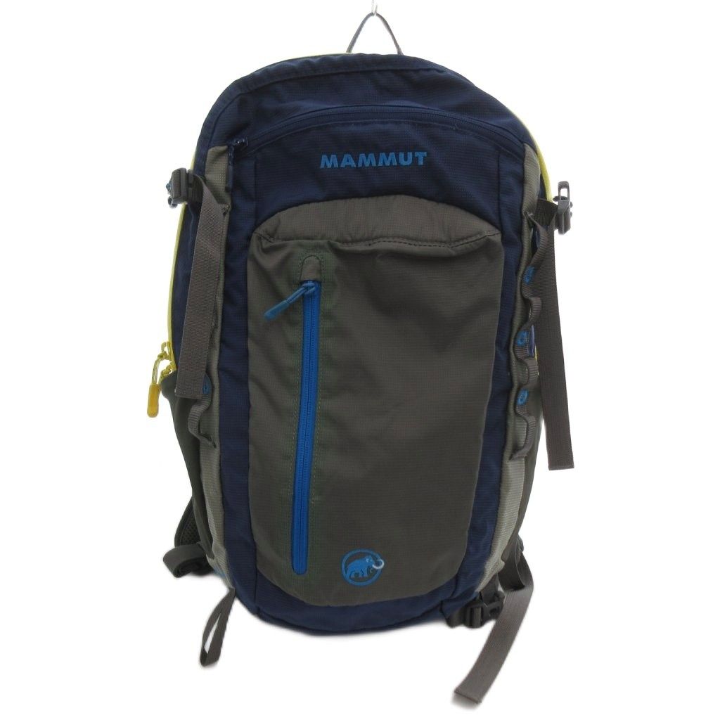マムート MAMMUT リュックサック ポーチ付き ジッパー開閉 メッシュ切り替え アウトドア グレー 紺 ネイビー /MX