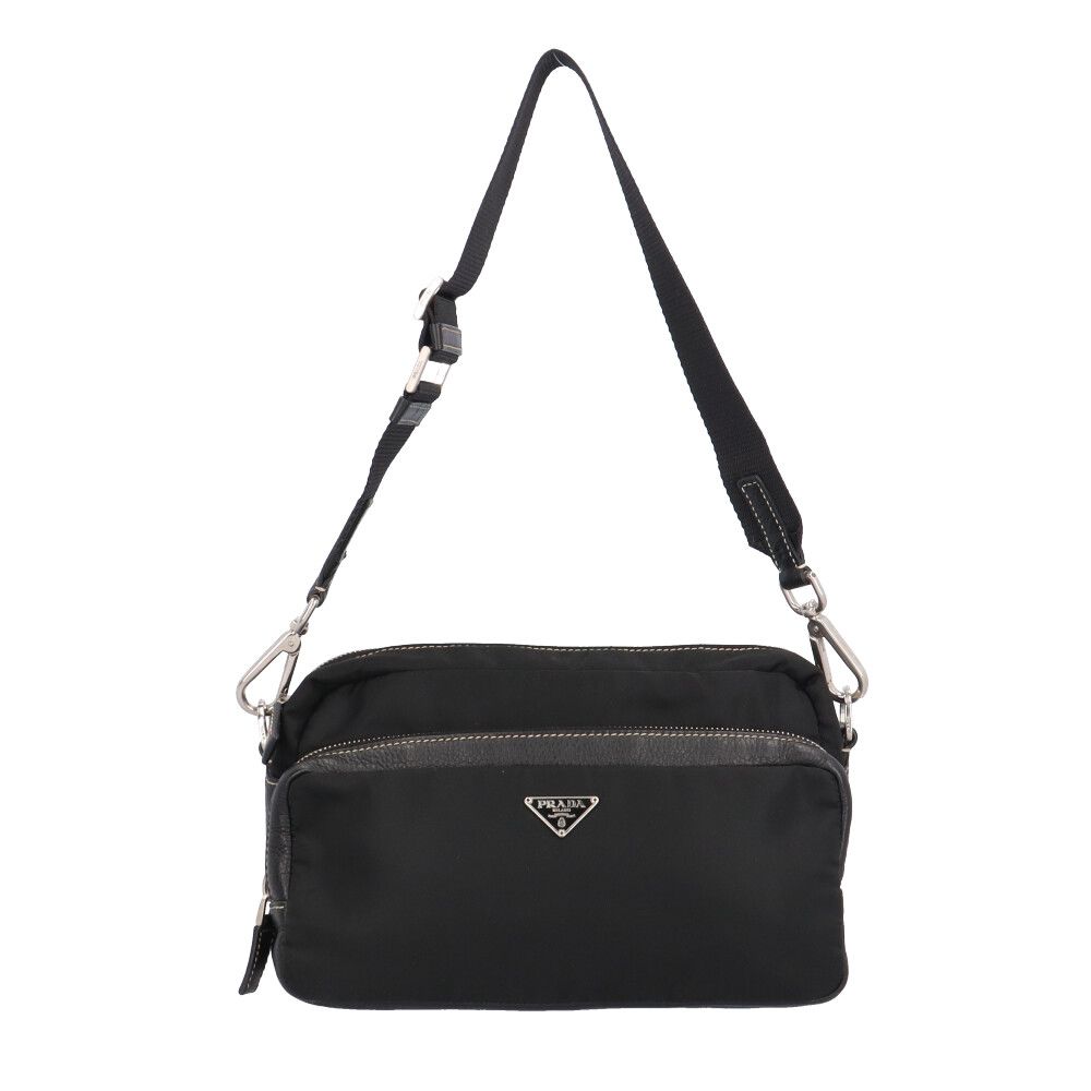 PRADA ショルダーバッグ ナイロン ブラック ユニセックス プラダ ショルダーバッグ ナイロン ブラック ユニセックス PRADA 中古