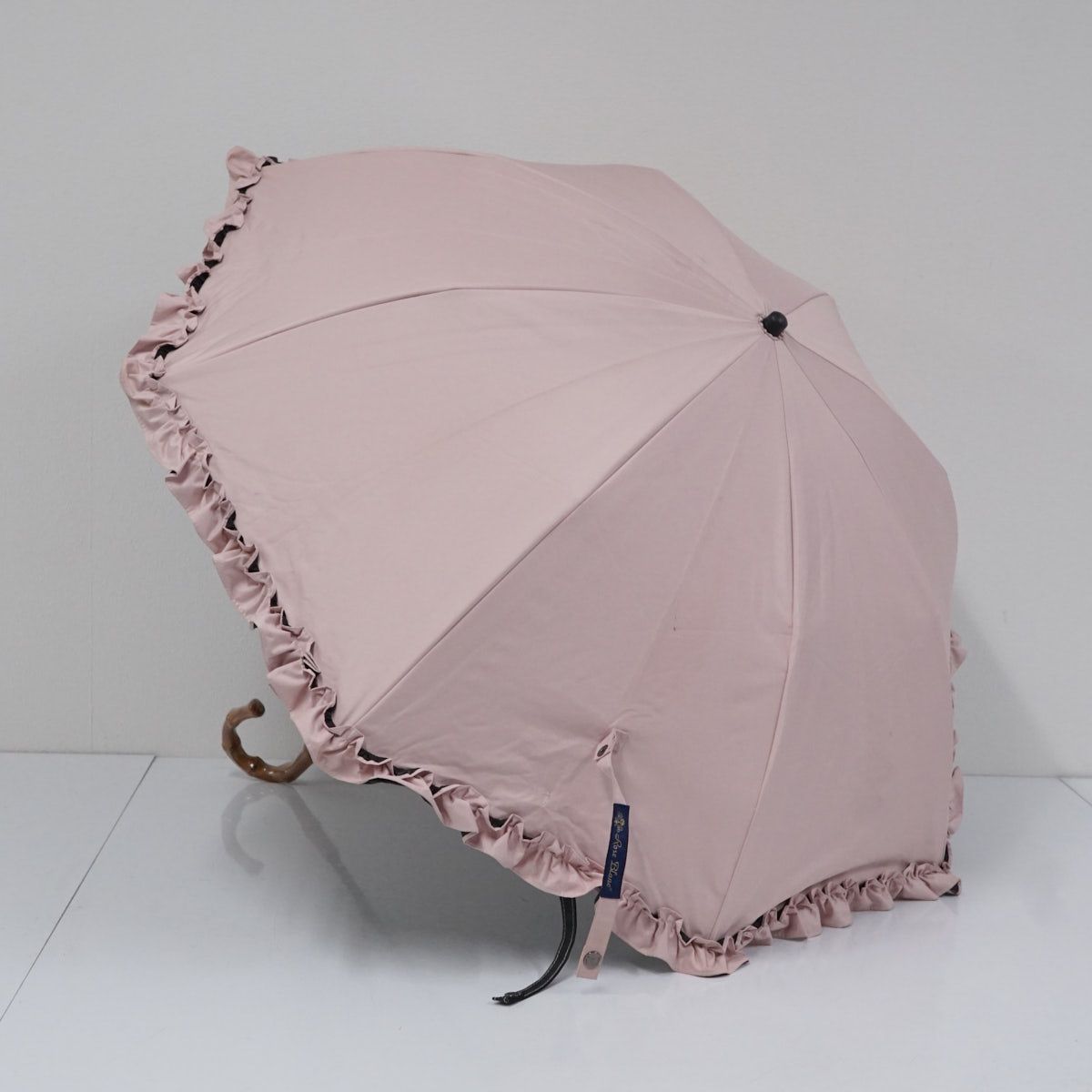 芦屋ロサブラン 完全遮光 折りたたみ日傘 USED美品 2段折 フリル